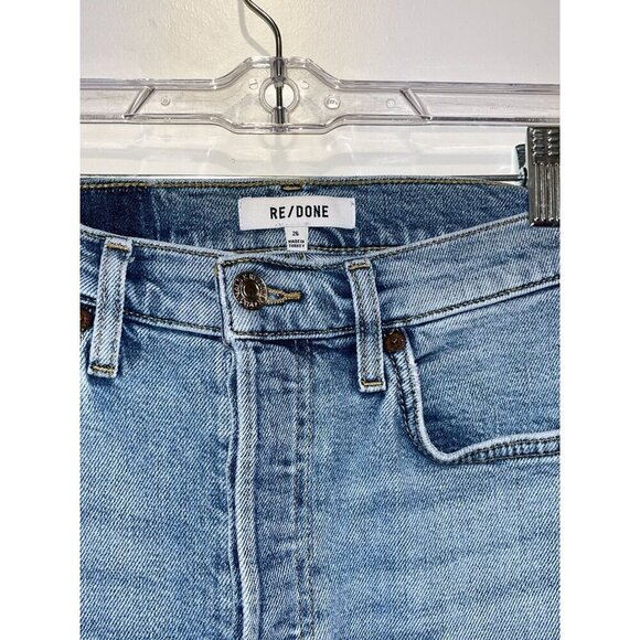 Re/Done 90s cropped distressed high-rise skinny jeans Women's Size 26 - Picture 5 of 12